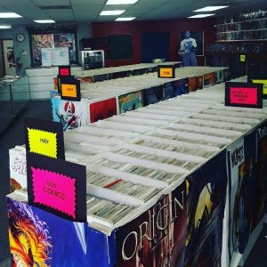 image of comics display